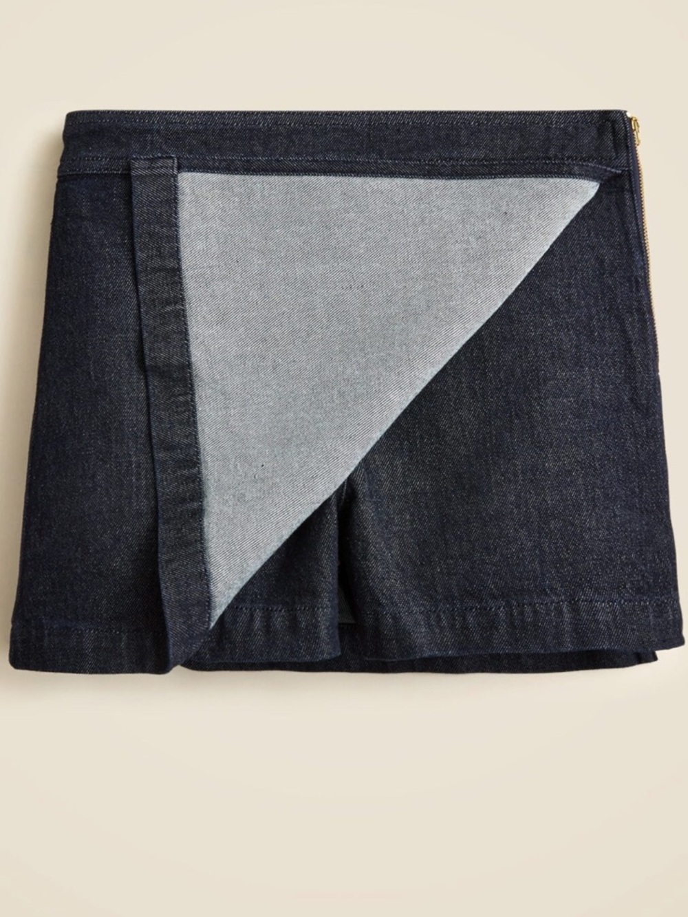 J. Crew Dark Navy Denim Skort - Picture 5 of 6